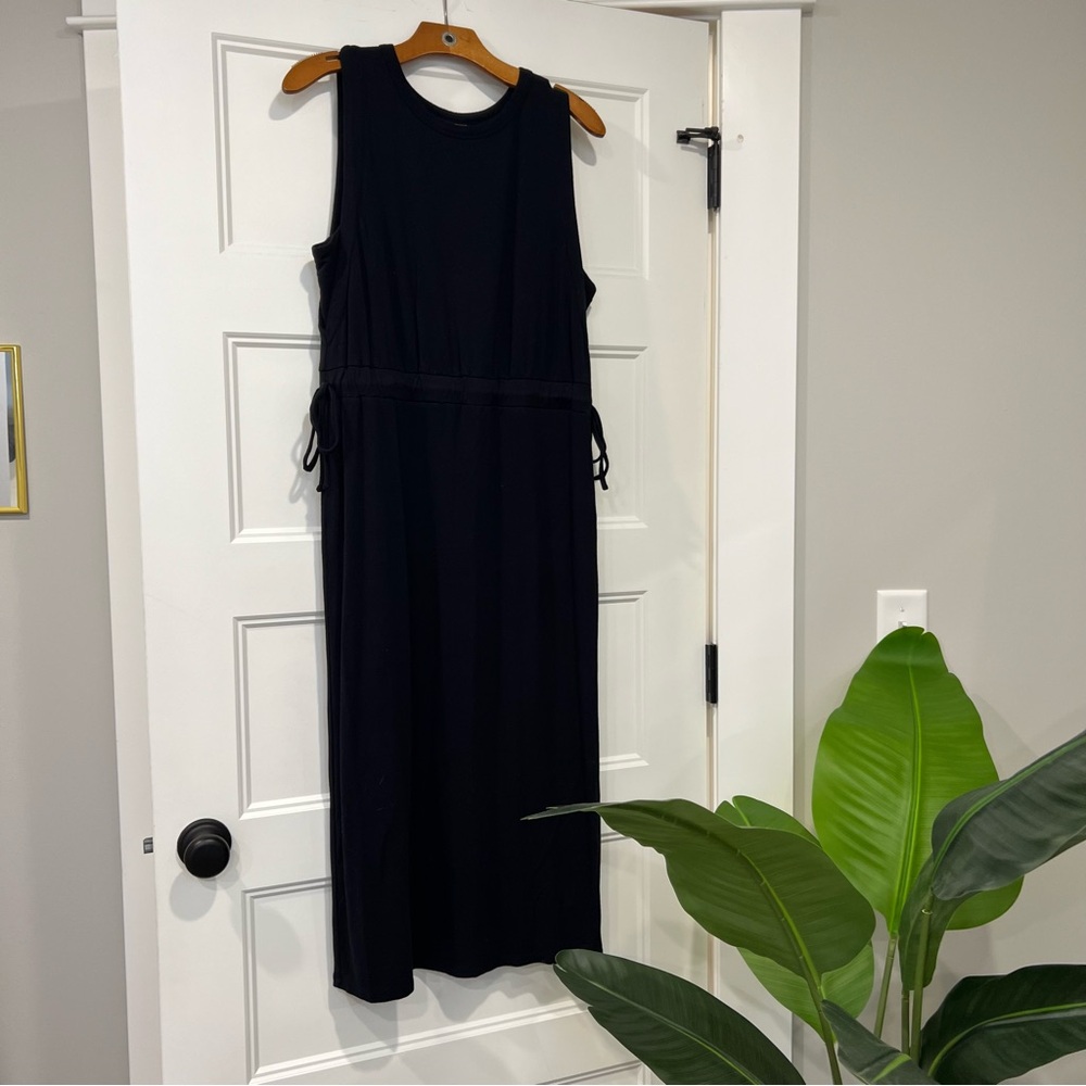 A New Day Black Sleeveless T-Shirt Dress